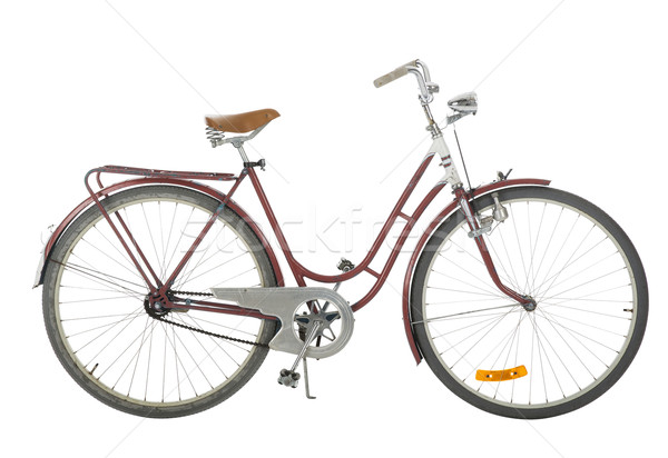 Red Old fashioned bicycle Stock photo © gemenacom