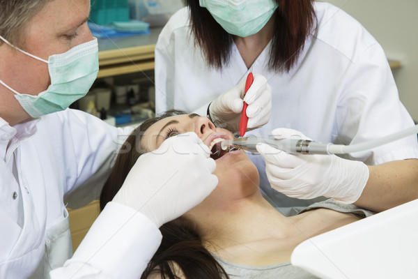 Dentista situação médico homens Foto stock © gemenacom