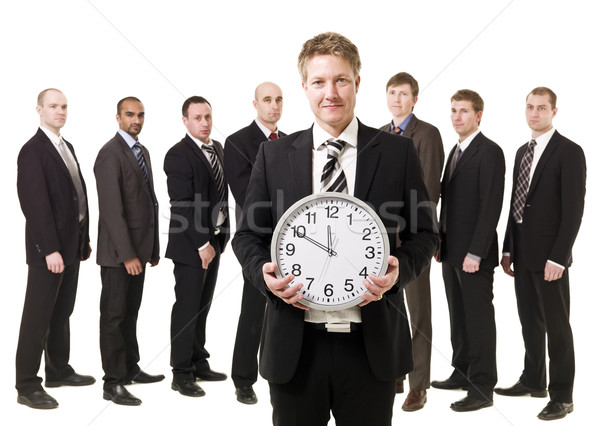 Business Manager with a clock Stock photo © gemenacom