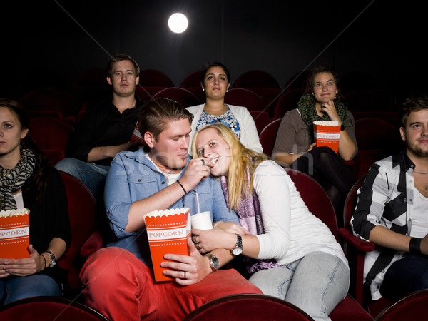 Young couple at cinema Stock photo © gemenacom