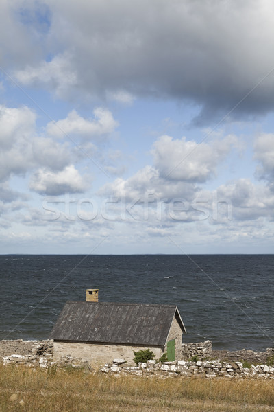 Old farmhouse by the water Stock photo © gemenacom