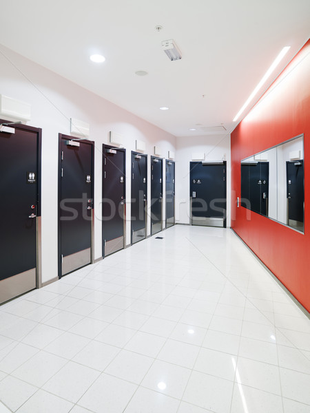 Toilettes architecture moderne affaires femmes verre porte [[stock_photo]] © gemenacom