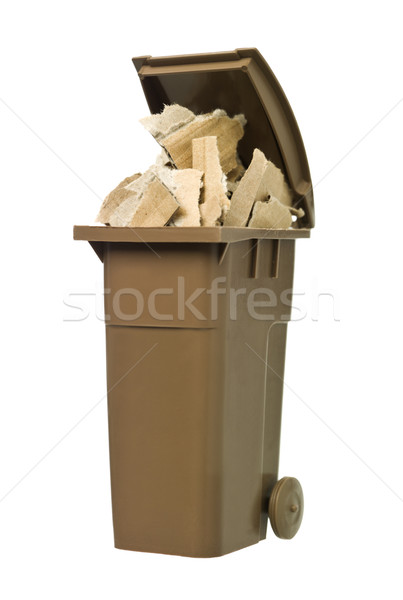 Recycling bin with cardboard paper Stock photo © gemenacom