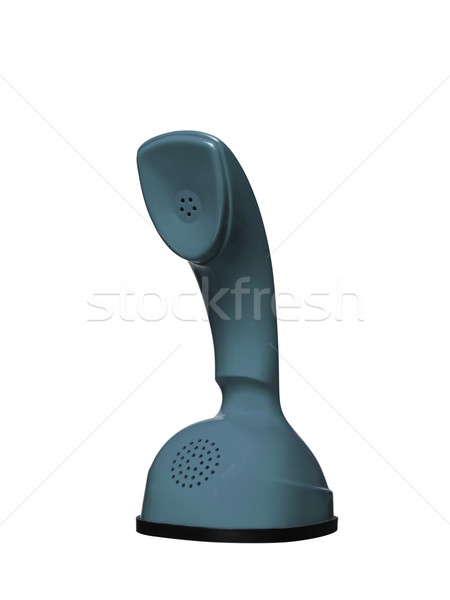 Szary niebieski kobra telefon odizolowany biały Zdjęcia stock © gemenacom