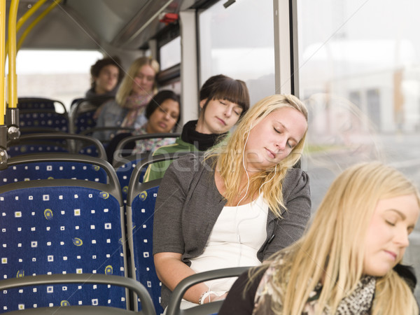 Sleeping on the bus Stock photo © gemenacom