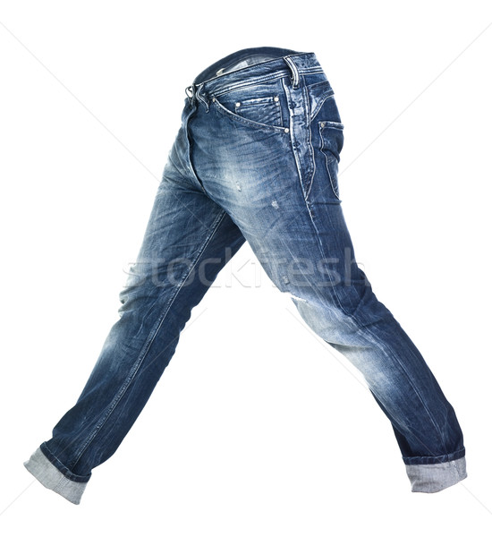 Worn blue jeans isolated Stock photo © gemenacom