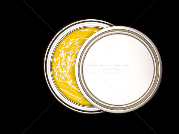 Yellow Paint can from above Stock photo © gemenacom