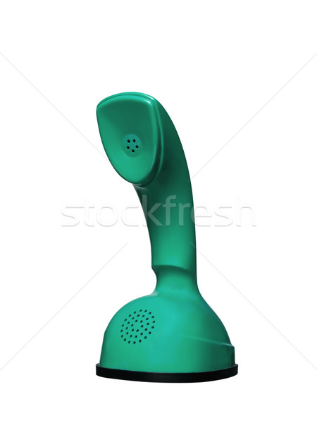 Zielone vintage kobra telefon odizolowany biały Zdjęcia stock © gemenacom