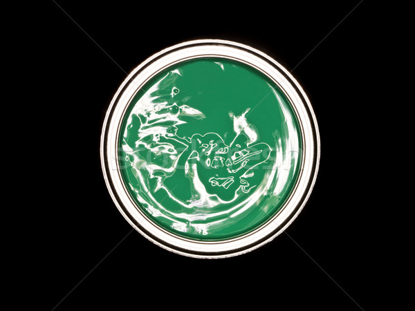 Green Paint can from above Stock photo © gemenacom