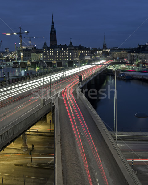 Freeway shot with long exposure  Stock photo © gemenacom