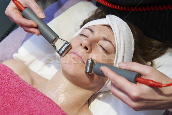 лечение женщину стимулирующий лице женщины красоту Сток-фото © gemphoto