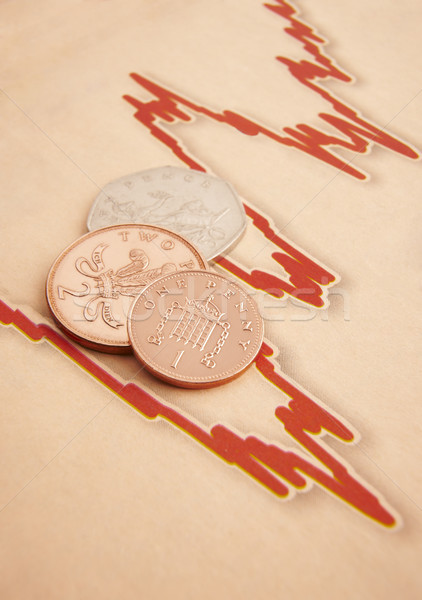 монетами графа бумаги британский пространстве скопировать Сток-фото © gemphoto