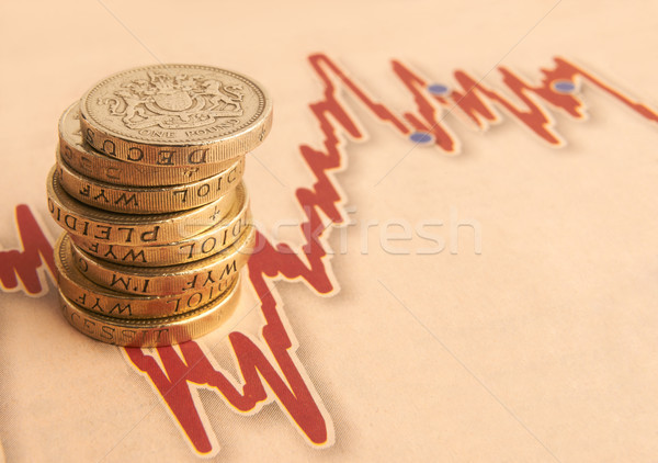 one pound coins Stock photo © gemphoto