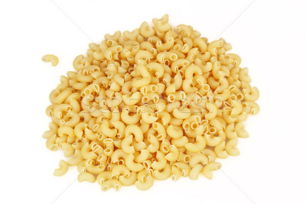 [[stock_photo]]: Macaroni · isolé · blanche · alimentaire · maison