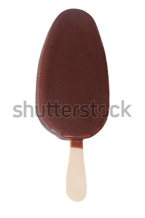 Schokolade Eis isoliert weiß Hintergrund Stock foto © GeniusKp