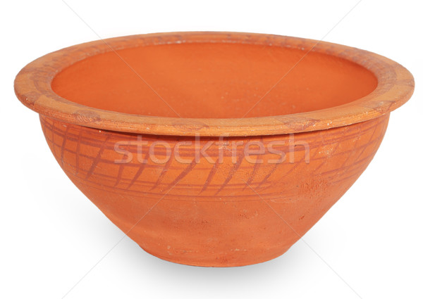 Old clay bowl Stock photo © GeniusKp