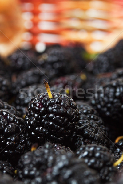 mulberry in the basket Stock photo © GeniusKp