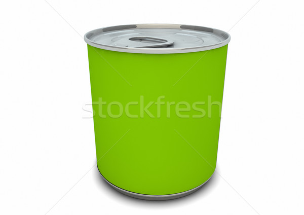 üres zöld konzerv render étel háttér Stock fotó © georgejmclittle