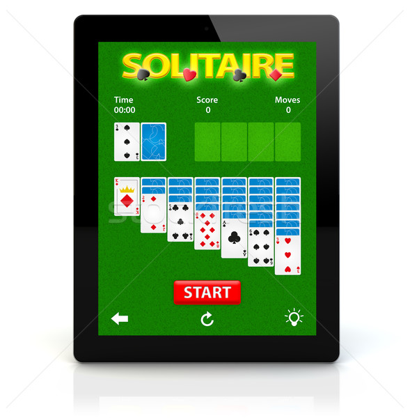 tablet pc solitaire app Stock photo © georgejmclittle