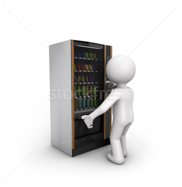 man using a vending machine Stock photo © georgejmclittle