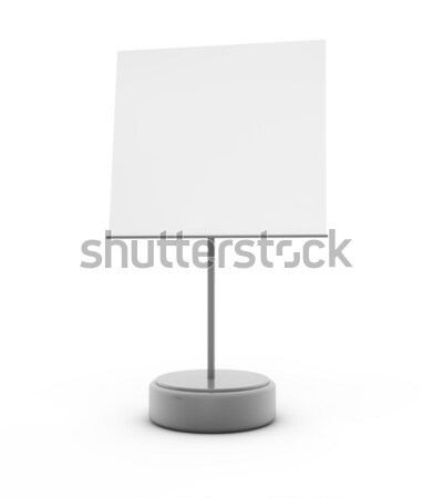 Jegyzet render papír asztal kártya fehér Stock fotó © georgejmclittle