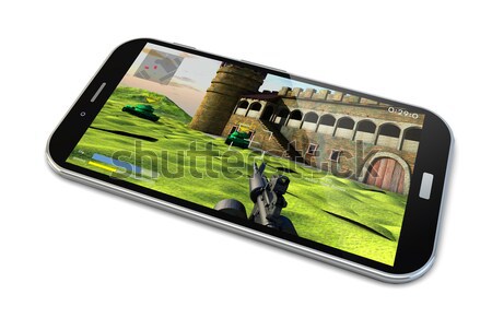 tablet gaming Stock photo © georgejmclittle