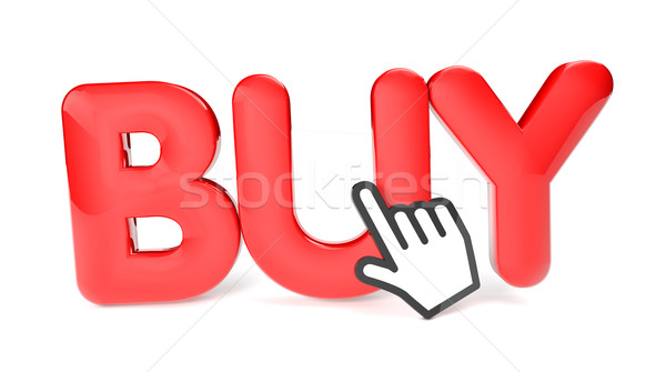 Stockfoto: Kopen · icon · geven · brief · Rood · winkel