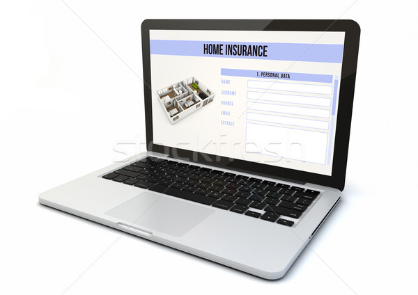laptop home insurance Stock photo © georgejmclittle