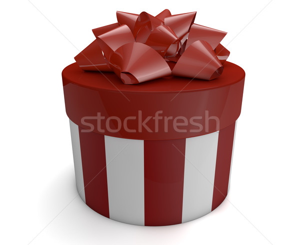 Stock photo: red gift