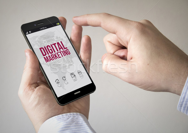[[stock_photo]]: écran · tactile · smartphone · numérique · marketing · écran