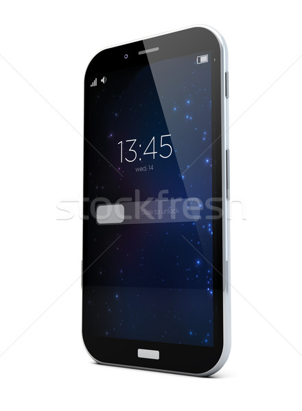 Verschlossen Mobiltelefon 3d render Smartphone Business Hintergrund Stock foto © georgejmclittle
