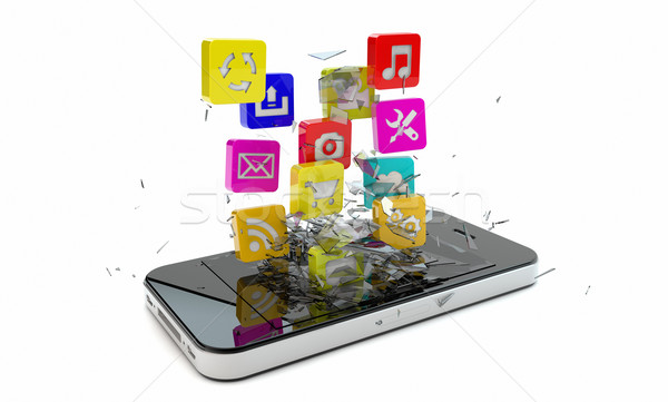 smartphone apps  Stock photo © georgejmclittle