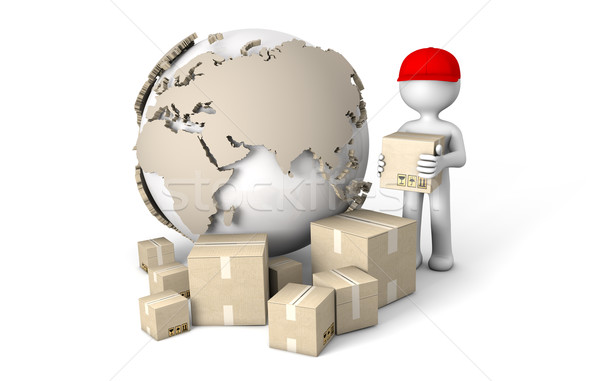 world deliver Stock photo © georgejmclittle
