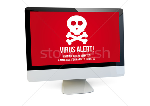 Imagine de stoc: Virus · calculator · modern · securitate · face · virus · de · calculator