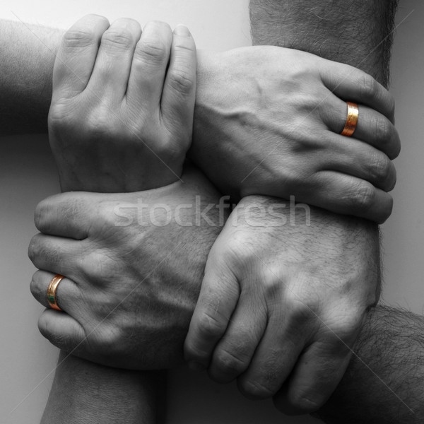 Siła jedność człowiek żona wraz Zdjęcia stock © georgemuresan