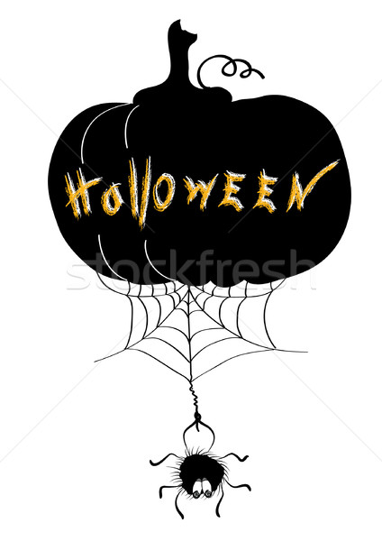 Halloween vector negru element fundal siluetă Imagine de stoc © GeraKTV