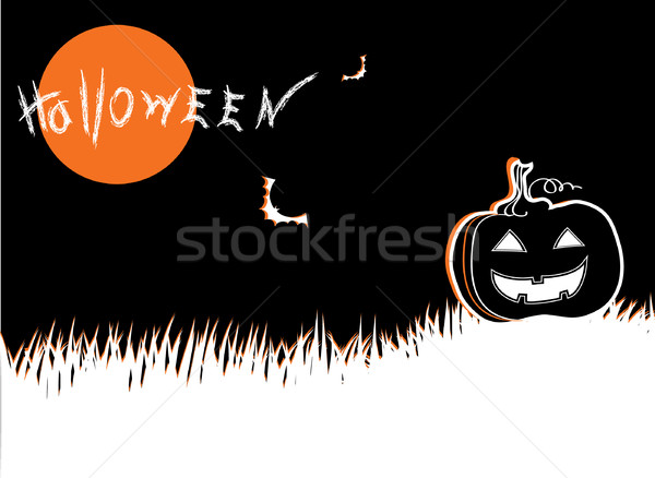 Halloween vector ontwerp landschap achtergrond kunst Stockfoto © GeraKTV