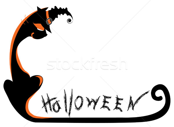 Halloween ontwerp landschap dood schilderij Stockfoto © GeraKTV