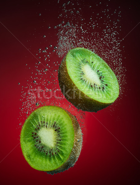 Fresh kiwi with bubbles Stock photo © Geribody