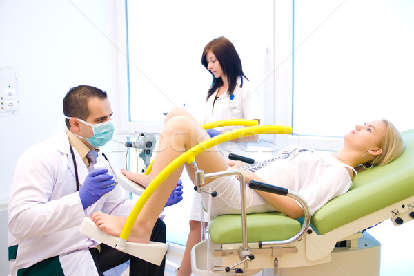 A gynecological examination Stock photo © Geribody