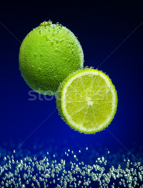 Fresh lime with bubbles Stock photo © Geribody