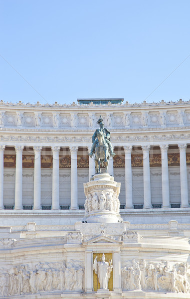 Detail of statue at Piazza Venezia, Rome, Italy Stock photo © gigra