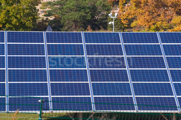 Photovoltaïque centrale technologie bleu industrie usine [[stock_photo]] © Gilles_Paire