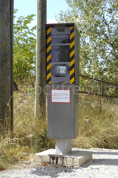 Radar on a French road Stock photo © Gilles_Paire