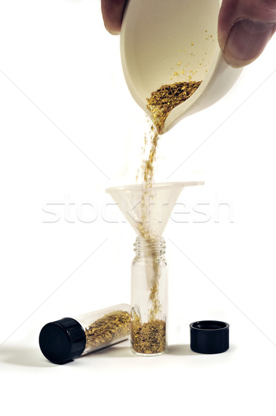 filling a glitters gold tube Stock photo © Gilles_Paire