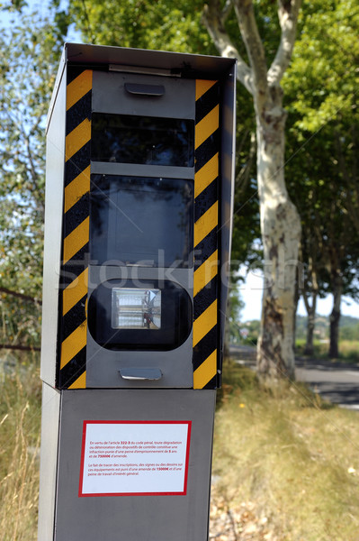 Radar on a French road Stock photo © Gilles_Paire