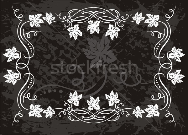 Stock photo: Floral frame