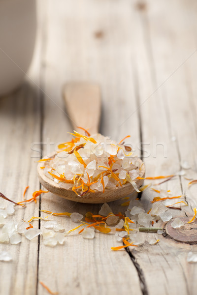 Homeopatikus fürdő gyógyszer virág száraz szirmok Stock fotó © gitusik