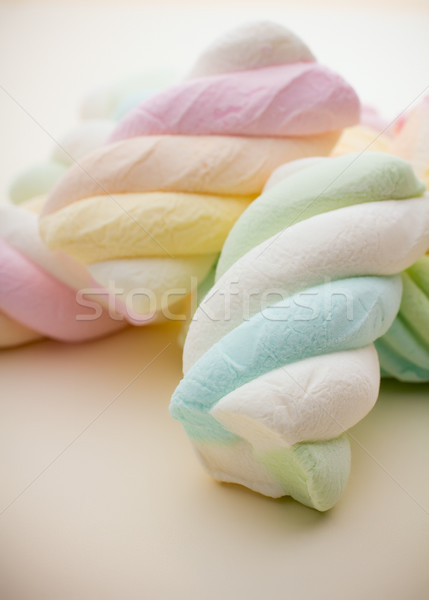 Marshmallow candy weichen gelb Gruppe Essen Stock foto © gitusik