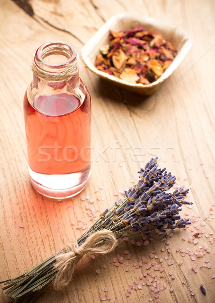 Imagine de stoc: Aromaterapie · corp · ulei · spa · natură